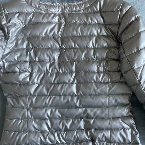 Denim Silver Puffer Size Small - Picture 9 of 11